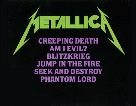 Metallica Black, Seek And Destroy, 80s Metal, Metallica T Shirt, Band Concert, Anime Book, Motley Crue, Jump In, Great People