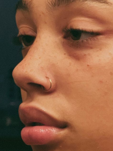 Nostril Hoop Piercing, Gold Ring Nose Piercing, Minimal Nose Ring, Gold Nose Hoop Ring, Minimalistic Nose Piercing, Gold Nose Piercing Hoop, Gold Hoop Nose Piercing, Nose Piercing Ring Aesthetic, Gold Hoop Nose Ring Aesthetic