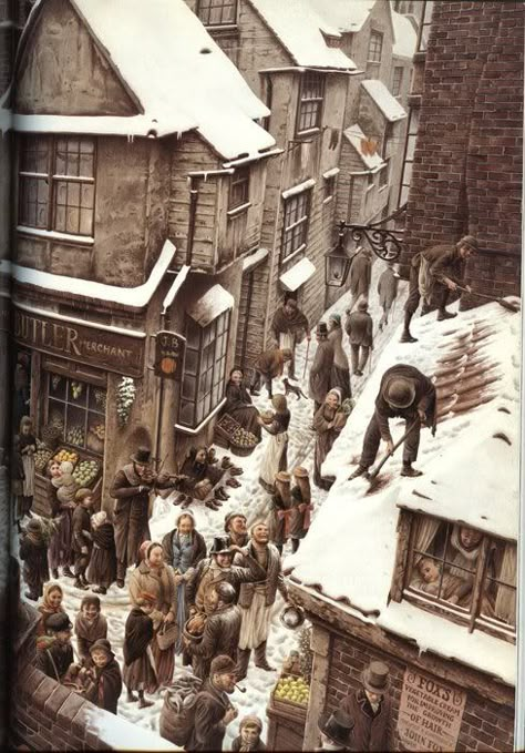 Charles Dickens Christmas Carol, Dickens Christmas Carol, Christmas Carol Charles Dickens, Charles Dickens Christmas, Dickens Christmas, Anton Pieck, Victorian England, 동화 삽화, Christmas Tale