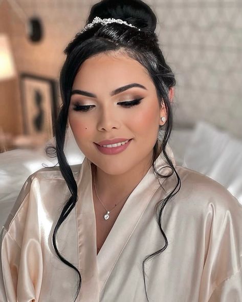 Did you know? We offer a variety of lash sizes and styles to perfectly enhance your unique eye shape on your wedding day. Our stunning bride, Hanny, chose wispy full lashes for her timeless bridal look! 📸 @nachi.sheel 💄 @verosolimanbeauty ✨✨✨✨✨✨✨ Bridesmaid Makeup, Bridal Hair Stylist, Bride Makeup Specialist, Wedding Day Beauty, Bridal Glam, Luxury Bridal Makeup, New Jersey Bridal Makeup, Bridal Beauty Tips #BridalGlam #WeddingDay #Bride #WeddingMakeup #GlowyLook #BridalInspo #Engageme... Bride Pics, Makeup 2016, Aveda Makeup, Ariel Wedding, Bridal Glam, Full Lashes, Makeup Bridal, Glam Makeup Look, Bridal Makeup Artist