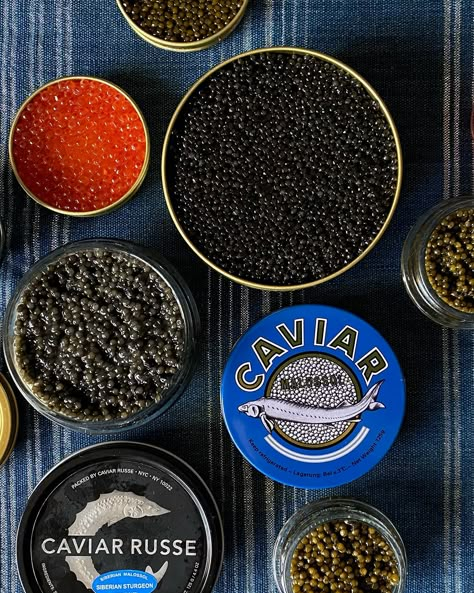 The Best Caviars to Order Directly to Your House in 2022 | Saveur Caviar Aesthetic, How To Serve Caviar, Restaurant Presentation, Luxurious Food, Types Of Caviar, Island Creek Oysters, Champagne Pairing, White Sturgeon, Fish Roe