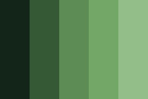 Shade Of Green Color, Green Color Palette, Color Schemes Colour Palettes, Green Color Schemes, Green Palette, Different Shades Of Green, Green Colour Palette, Simple Green, Aesthetic Colors