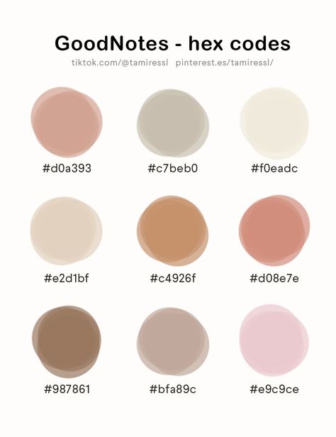 #colour_codes_goodnotes, #cream_color_palette_hex_codes, #good_notes_color_scheme, #color_palettes_goodnotes, #canvas_color_codes_fall, #goodnotes_hex_codes_neutral, #good_note_color_palette, #google_hex_color_codes, #beige_hex_color_codes Colour Codes Goodnotes, Canvas Color Codes Fall, Good Notes Color Scheme, Cream Color Palette Hex Codes, Color Palettes Goodnotes, Goodnotes Hex Codes Neutral, Goodnotes Ipad Ideas, Beige Hex Color Codes, Goodnotes Presets