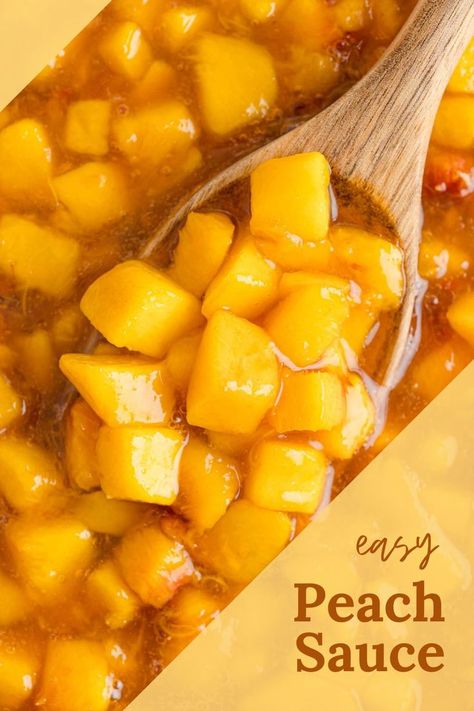 Full of juicy peach flavor, this easy-to-make peach sauce comes together in minutes. It’s lovely on shortcakes, ice cream, pancakes, yogurt, oatmeal and more! Sauce For Pancakes, Pancakes Yogurt, Waffles Ice Cream, Peach Shortcake, Peach Pancakes, Yogurt Oatmeal, Crockpot Oatmeal, Peach Sauce, Cream Pancakes