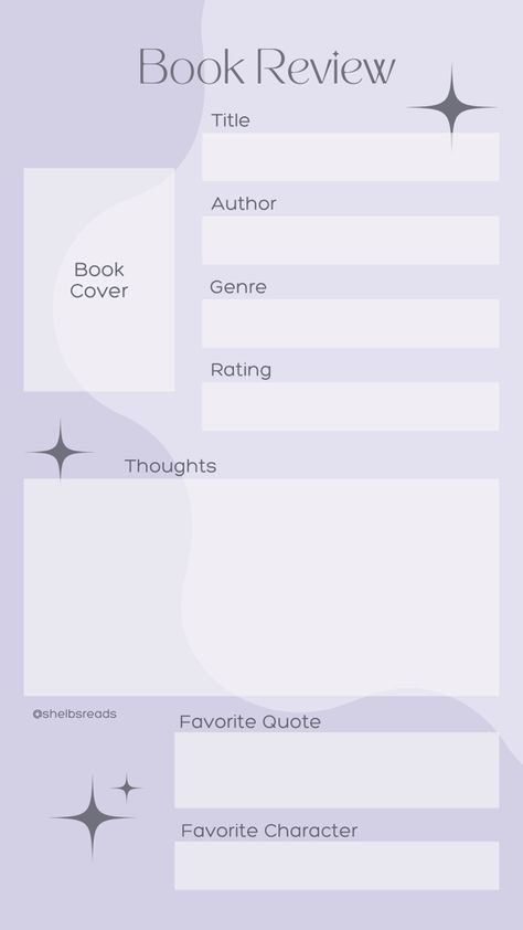 Chapter Review Template, Aesthetic Book Review, Reviews Template Instagram, Books Template, Reading Template, Bookstagram Templates, Books Journal, Bookstagram Ideas, Notes Templates