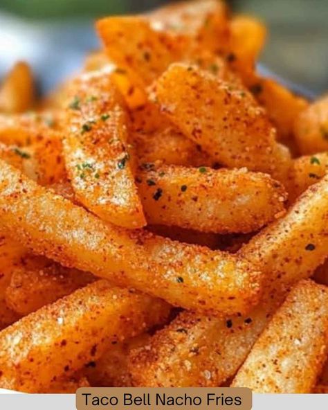 Taco Bell Nacho Fries - wikemy Nacho Fries Taco Bell Recipe, Taco Bell Nacho Fries Recipe, Taco Bell Fries, Taco Bell Nacho Fries, Nacho Fries, Taco Bell Recipes, Fried Tacos, Chipotle Seasoning, Seasoned Fries