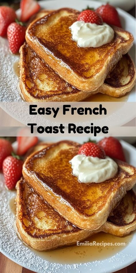 Want breakfast recipes? Try this Easy French Toast Recipe for a delicious toast breakfast or breakfast for dinner. It’s a versatile toast sandwich, offering great toast ideas breakfast fans will love. Toast Ideas Breakfast, Delicious French Toast Recipe, Easy French Toast, Toast Ideas, Easy French Toast Recipe, Delicious French Toast, Best French Toast, Make French Toast, French Toast Breakfast