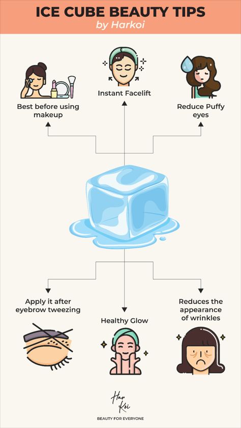 Here are some beauty hacks using ice cubes: Ice Cubes For Face Skin Care, Ice On Face, For Face Skin Care, Tinted Mineral Sunscreen, Applying Sunscreen, Solving Problems, Deep Skin, Make Beauty, Mineral Sunscreen