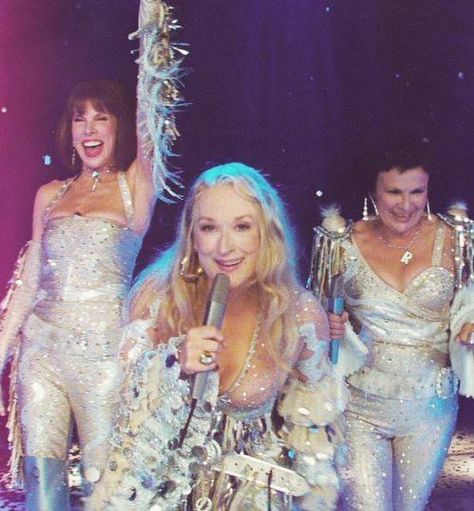 The Pear Social on Instagram: “"Presenting, for one night and one night only, the world's first girl power band: Donna and the Dynamos!"⁠⁣ ⁠⁣ While Mamma Mia is a…” Donna And The Dynamos, The Dynamos, Uk Icon, Mamma Mia Aesthetic, Donna Sheridan, Does Your Mother Know, Abba Mamma Mia, Mia Aesthetic, Mamma Mia Party