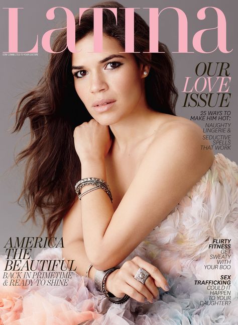 America Ferrera on Latina February Fashion, Iconic Portraits, Actresses Hollywood, Latina Magazine, Marchesa Spring, Latina Power, Feminine Masculine, Ugly Betty, America Ferrera