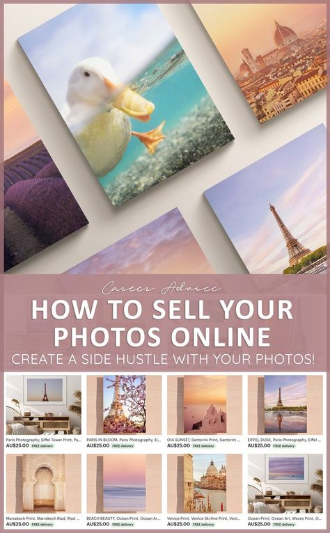 Selling Photography Prints, Color Digital Art, Make Money Photography, Venice Print, Digital Art Software, Selling Photography, Eiffel Tower Print, Sell Photos Online, Selling Photos