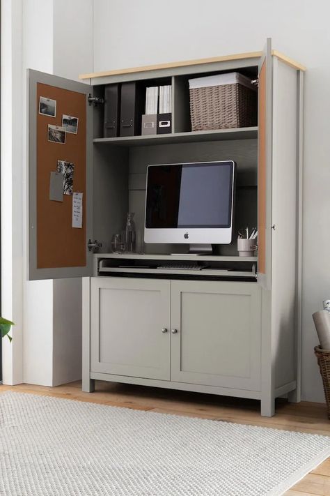 Hideaway Desk, Office Armoire, Hidden Desk, Armoire Desk, Computer Desks, Desk Cabinet, Office Guest Room, Living Room Partition, Perfect Desk