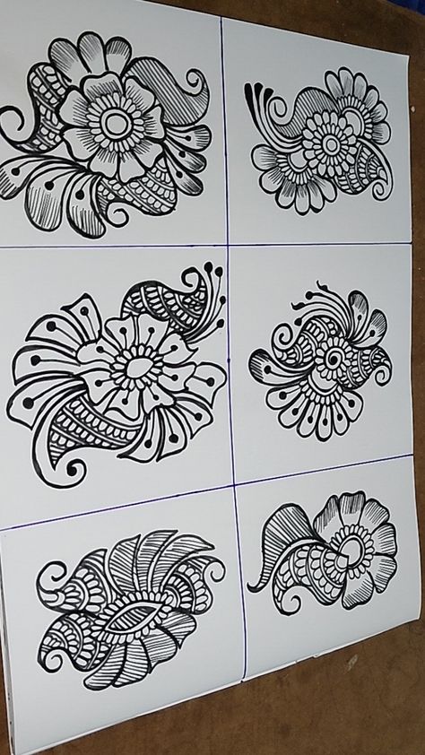 Arabic mehndi design shapes for beginners Paper Mehandi Designs, Mehndi Designs Pencil Drawing, Mehendi Design With Pencil, Pencil Mehandi Design, Paper Mehndi Designs, Mehandi Designs On Paper, Bridal Easy Mehndi Designs, Mehendi On Paper, Mehendi Drawing On Paper