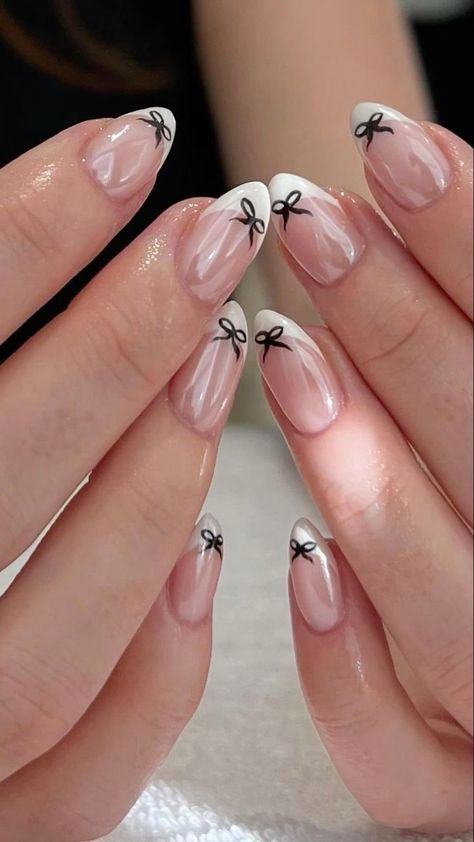 Girly Coquette Aesthetic, White Nail Ideas, Bow Nail Designs, Concert Nails, Aesthetic Bow, Teen Nails, Bow Nails, Bow Nail Art, Bow Nail