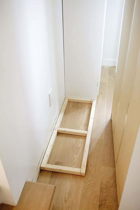 Easy Hack to Build-In an IKEA Pax Wardrobe - A Beautiful Mess Closet In Room, Dressing Pax Ikea, Ikea Built In Wardrobes, Ikea Pax Doors, Wardrobe Unit, Ikea Wardrobe Hack, Dressing Ikea, Ikea Pax Hack, Armoire Ikea