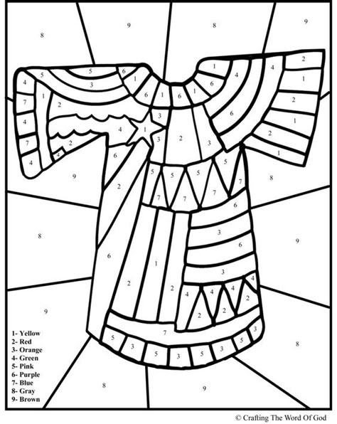 Joseph's Coat Of Many Colors (Color By Number) Coloring pages are a great way to end a Sunday School lesson. They can serve as a great take home activity. Or sometimes you just need to fill in tho...: Joseph's Coat, Sunday School Projects, Sunday School Coloring Pages, Josephs Coat, Children's Church Crafts, Bible Activities For Kids, Bible Story Crafts, Sunday School Kids, Preschool Bible