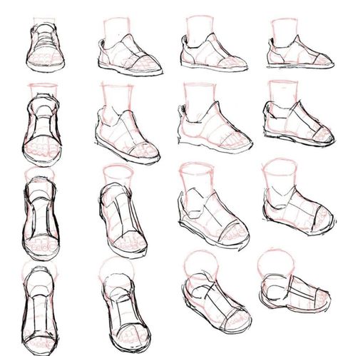 Drawing Shoes, Feet Drawing, Art Help, 캐릭터 드로잉, Body Drawing, Reference Poses, Anime Drawings Tutorials, Drawing Clothes, Anatomy Art