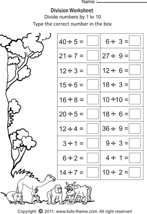 Division Worksheets For Grade 2 Multiplication And Division Worksheets, Math Division Worksheets, 3rd Grade Math Worksheets, Mathematics Worksheets, Math Division, Division Worksheets, 2nd Grade Math Worksheets, 2nd Grade Worksheets, Kids Math Worksheets