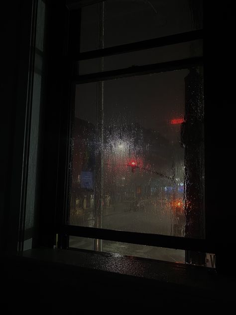 Rainy City Window Aesthetic, Rainy Night Window, Midnight Rain Aesthetic, Rainy Aesthetic, Rainy Window, Rain Aesthetic, Rainy Day Aesthetic, Rain Wallpapers, I Love Rain