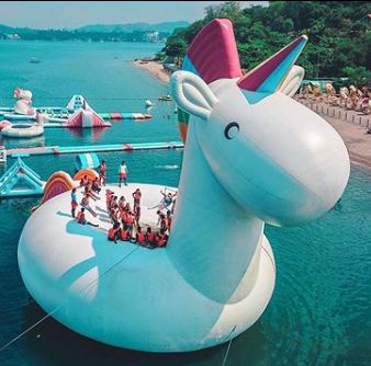 unicornzilla Inflatable Unicorn, Inflatable Island, Unicorn Float, Unicorn Life, Chincoteague Island, Inflatable Water Park, Travel Goals, Travel Bucket, Water Park