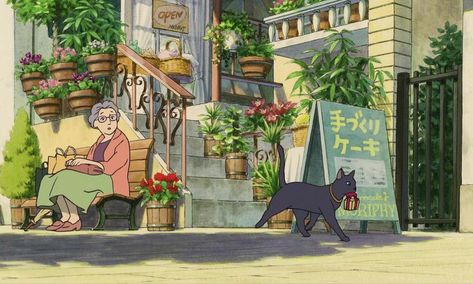 The cat returns Studio Ghilbi, Ghibli Aesthetic, Personajes Studio Ghibli, Studio Ghibli Background, The Cat Returns, Ghibli Artwork, Ghibli Studio, Takayama, Studio Ghibli Movies