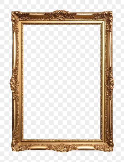 Rectangle Frame, Mirror Png, Golden Frame Background, Vintage Golden Frame, Golden Border Frame, Picture Frame Template, Golden Borders Frame, Gold Frame Transparent Background, Collage Creator