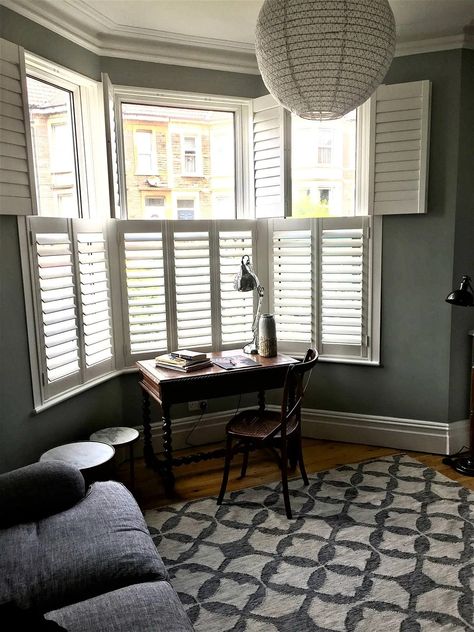 Shutters for Doors - West Country Shutters Interior Shutters For Windows, Iron Window Boxes, Shutters Decor, Country Shutters, Cafe Shutters, Bay Window Shutters, Classic Shutters, Cafe Style Shutters, Window Shutter