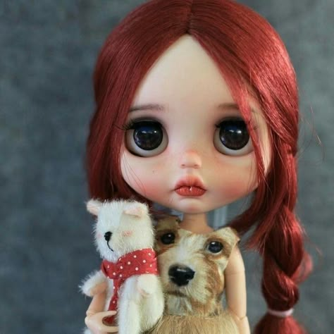 Blythe Bebek, Big Eyes Doll, Blythe Dress, Custom Blythe, Hello Dolly, Doll Parts, Pretty Dolls, Bear Doll, Custom Dolls