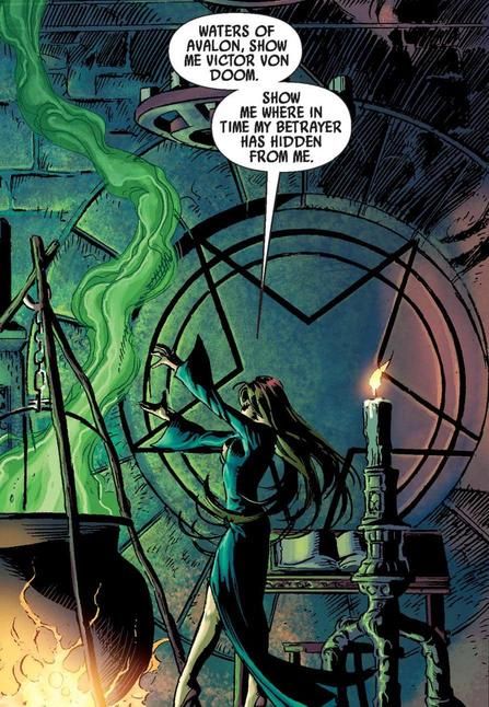 9 Essential Morgan Le Fay Comics | Marvel Morgan Le Fay Marvel, Dark Avengers, Morgana Le Fay, Women Villains, Morgan Le Fay, John Romita Jr, Astral Travel, Marvel Spiderman Art, Wanda Maximoff