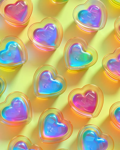 A little Sunday morning visual dopamine from the archives 🩷🩵💚💛🧡 #IridescentArt #IridescentAIArt #Hearts #IridescentHearts #SundayFunday #VisualDopamine Jolly Aesthetic, Dopamine Aesthetic, Dopamine Art, Heart Wallpapers, Bright Pop, Nice Pictures, August 11, Pretty Wallpaper Iphone, Art Idea