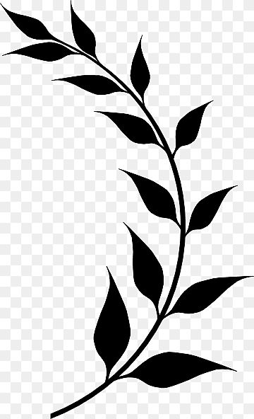 Leaf Sillouhette, Laurel Leaves Drawing, Olive Branch Silhouette, Black Leaf Png, Plant Silhouette Art, Olive Leaf Drawing, Leaf Branch Drawing, Black Leaf Tattoo, Bay Leaf Tattoo