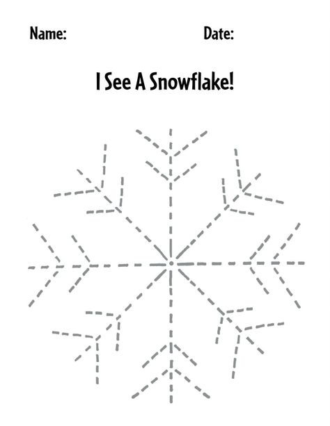 Snow Flake Activities For Preschoolers, Snowflake Lesson Plans Preschool, Preschool Activities January, Snowflakes For Kindergarten, Snowflake For Preschool, Winter Weather Toddler Activities, Winter Theme Worksheets Preschool, Snowflake Worksheets For Preschool, Pre K Snow Activities