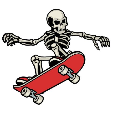 Skater Graffiti, Skateboard Tattoo, Skater Art, Skate And Destroy, Skeleton Illustration, Halloween Flyer, Cool Car Drawings, Beach Illustration, Longboard Skateboard