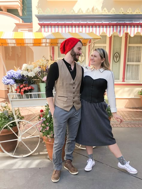 Briar Rose and Prince Phillip Disneybound #disneybound #disneyboundcouples #briarrose #princephillip #disneyland #disneylandstyle #disneybounding #disneyboundchallenge #princess #prince #disney #couplescostumes #couplegoals #couplepictures #disney #anaheim Prince Phillip Disneybound, Disneybounding Couples, Disneybound Guys, Couple Disneybound, Couples Disneybound, Sleeping Beauty Disneybound, Disneybound Couples, Walt Disney World Outfits, Prince Disney