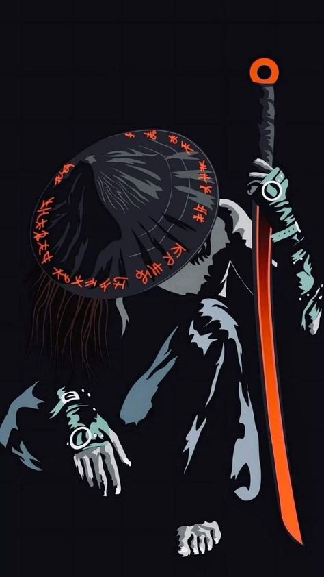 Samurai Black Wallpaper, Japanese Art Samurai, Samurai Wallpaper, Japanese Pop Art, Oneplus Wallpapers, Film Posters Art, Samurai Artwork, Animated Wallpapers For Mobile, Samurai Art