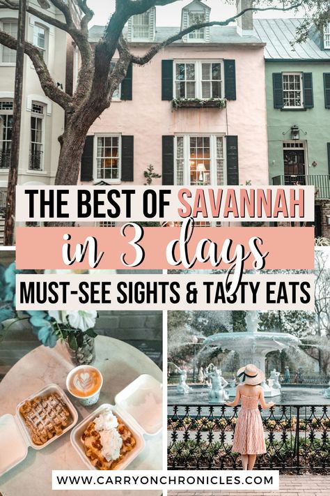 Savannah is one of the best places to visit in Georgia. Luckily, this 3-day Savannah itinerary has you covered with the top things to do in Savannah over a long weekend. From the best spots for brunch in Savannah and top-rated Savannah dinner spots to the most haunted places in Savannah and the top Savannah tours, these Savannah vacation ideas will make trip planning a breeze. Discover the only 3-day Savannah travel guide you need! #wheretoeatinsavannah #savannahgeorgia #wheretogoinSavannah Georgia Restaurants, Savannah Georgia Vacation, Savannah Georgia Travel, Georgia Vacation, Usa Roadtrip, Haunted History, Georgia Travel, Tybee Island, Anniversary Trips