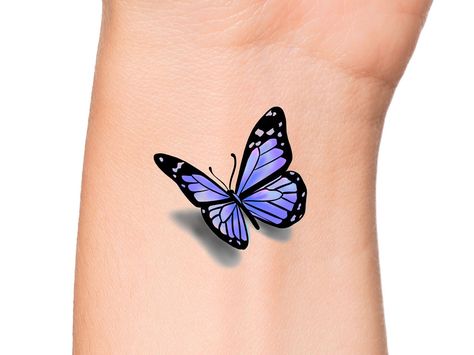 Butterfly Tattoo Purple, Butterfly Tattoo Shoulder, 3 Butterfly Tattoo, Tattoo Mujer, Mens Butterfly Tattoo, Purple Butterfly Tattoo, Butterfly Tattoo Cover Up, Feather Tattoo Meaning, Butterfly With Flowers Tattoo