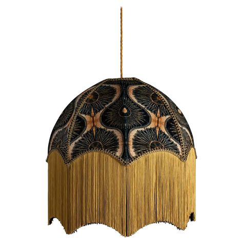 Bibana Gold Lampshade with Fringing - Medium (16") For Sale at 1stDibs Baroque Chandelier, Gold Lampshade, Mid Century Floor Lamps, Wrought Iron Candle Holders, Stylish Floor Lamp, Wrought Iron Candle, Iron Candle Holder, Paper Lampshade, Lighting Chandeliers