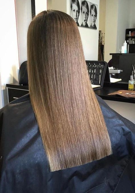 Square Haircut Long, Square One Length Haircut Long, Long Square Haircut, Square One Length Below The Shoulder, Square One Length Haircut, Long One Length Haircut, Long Length Haircut Straight, Square Haircut, Degree Haircut