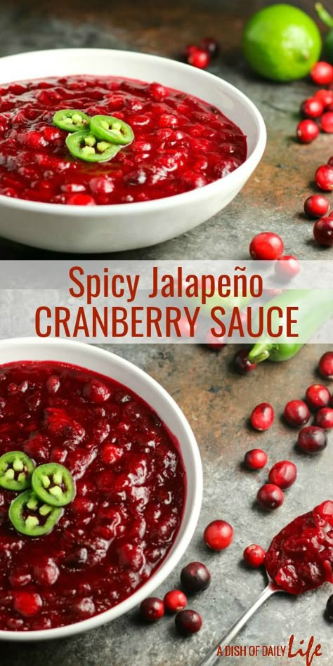 Spicy Cranberry Sauce, Fresh Cranberry Sauce, Cranberry Jalapeño, Jalapeno Sauce, Thanksgiving 2022, Cranberry Sauce Recipe, Cranberry Sauce Homemade, Sweet Tart, Cranberry Recipes