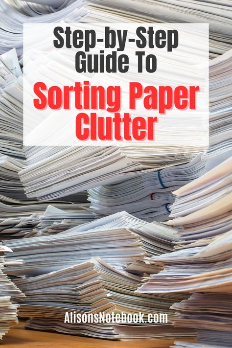 Are stacks of paper clutter taking over your space? Learn how to conquer the chaos with our step-by-step guide for organizing your paper piles. From creating a filing system to digitizing documents, discover the best strategies to tackle the mess and reclaim your space. Say goodbye to paper clutter for good! Want to learn more decluttering tips? Grab our declutter for self-care checklist for FREE! Paper Decluttering, Paper Clutter Organization, Paper Clutter, Decluttering Tips, Clutter Organization, Physical Space, File Organization, Important Documents, Mail Organizer