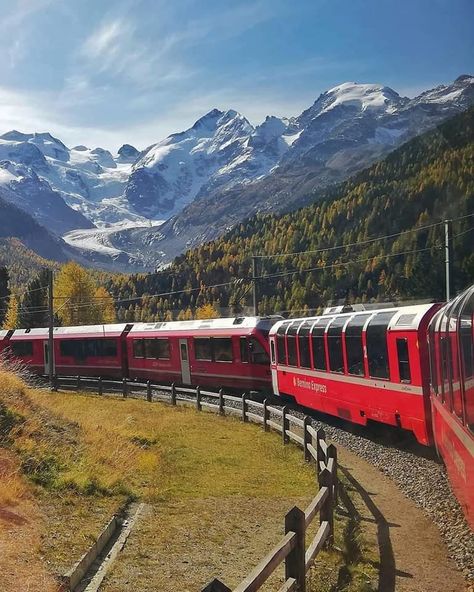 10 Once-in-a-Lifetime Train Trips Glacier Express, Swiss Travel Pass, Bernina Express, Switzerland Tourism, Train Trips, North Italy, Swiss Travel, Swiss Railways, Train Route