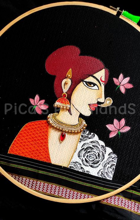 Painting On Blouse Back, Cloth Painting Ideas, Fabric Painting On Clothes Ideas, Painting On Fabric Ideas, Cloth Painting Fabrics, Painting On Blouse, Fabric Painting Ideas, Painting On Clothes, Painting On Fabric