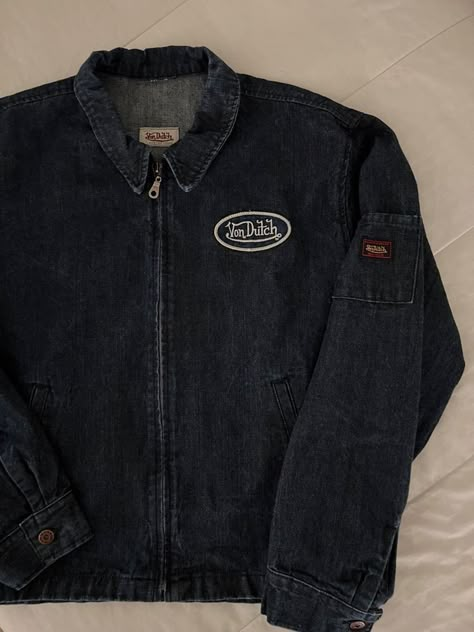 Von Dutch Jacket, Von Dutch Clothes, Von Dutch Shirt, Von Dutch Cap, Fashion Denim Jacket, Cap Collection, Street Fashion Men Streetwear, Guys Clothing Styles, Von Dutch