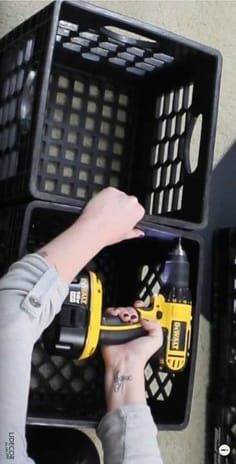 Clever DIY Shoe Storage Milk Crates!  A creative way to store and organize the shoes in your home. #storage #diy #storagesolutions #storageideas #repurposed #organizing #homemaking Diy Dollar Tree Storage, Milk Crates Diy, Milk Crate Furniture, Milk Crate Storage, Dollar Tree Storage, Diy Shoe Storage, Storage Organization Ideas, Diy Shoe Rack, Crate Diy