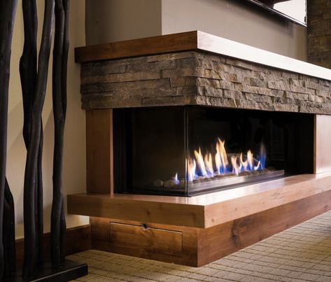 Fireplace Trends, Corner Gas Fireplace, Direct Vent Fireplace, Custom Fireplace, Traditional Fireplace, Corner Fireplace, Gas Fire, Home Fireplace, Modern Fireplace