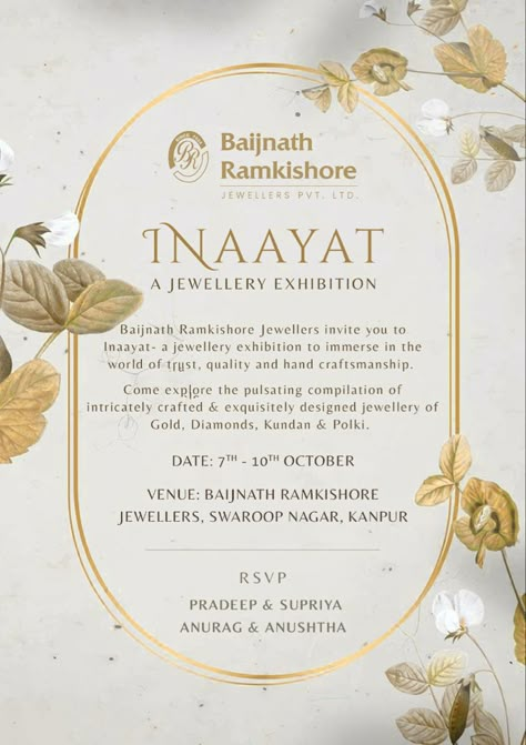 High Jewellery Jewelry Exhibition Invitation, Jewellery Exhibition Poster, Jewellery Shop Opening Invitation, Jewellery Exhibition Invitation, Jewellery Poster, Exhibition Invitation, Jewellery Ads, Jewellery Creative, Event Invitation Design