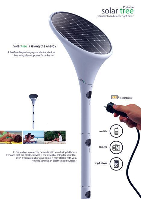 Solar Charging Station, Solaire Diy, Solar Tree, Solar Hot Water, Solar Inverter, Production Design, Solar Heating, Solar Wind, Diy Solar