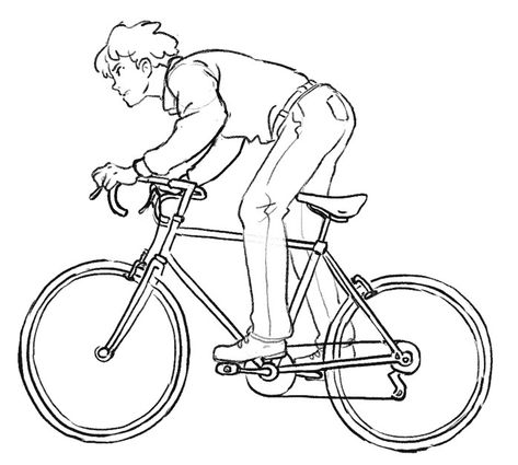 Boy Animation, Bicycle Sketch, Learn Animation, Bike Drawing, Illustration Series, Animation Storyboard, Animation Sketches, Animation Tutorial, Motion Design Animation