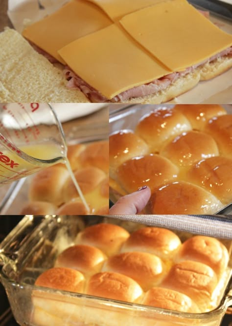 Sliders Sandwich Recipes, Ham And Cheese Hawaiian Rolls, Hawaiian Rolls Sliders, Birthday Dinner Ideas For Him, Busy Night Dinner, Ham Cheese Rolls, Birthday Dinner Ideas, Hawaiian Roll Sliders, Cheese Sliders